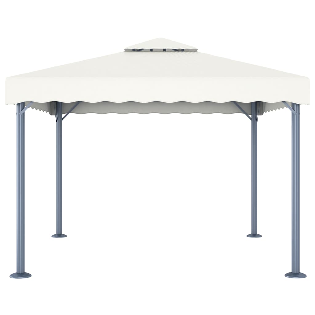 Pavillon 300 x 300 cm Creme Aluminium - Pazzar.ch