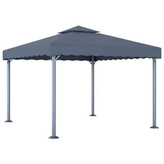 Pavillon 300 x 300 cm Anthrazit Aluminium - Pazzar.ch