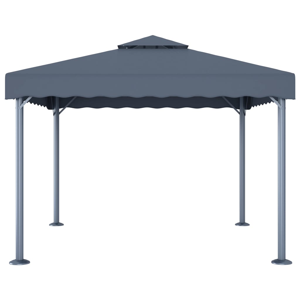 Pavillon 300 x 300 cm Anthrazit Aluminium - Pazzar.ch