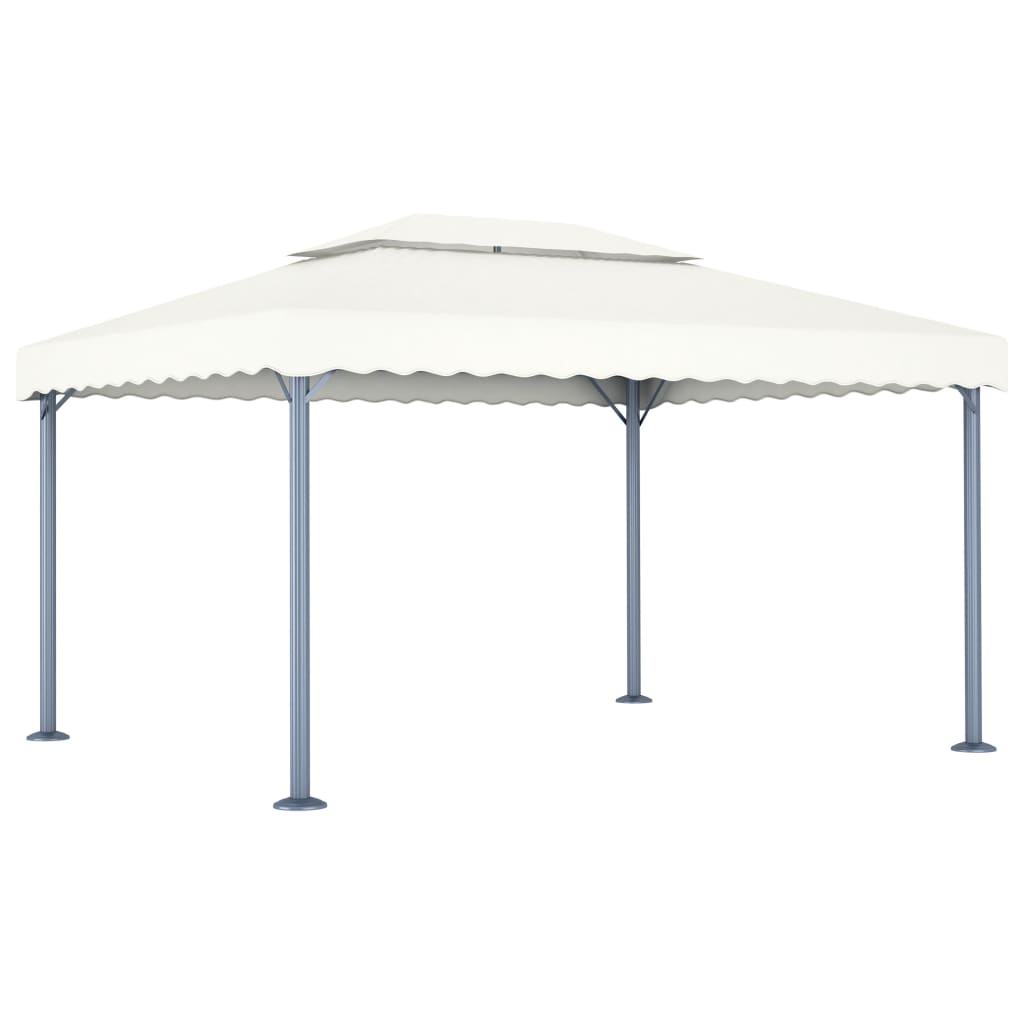 Pavillon 400 x 300 cm Creme Aluminium - Pazzar.ch