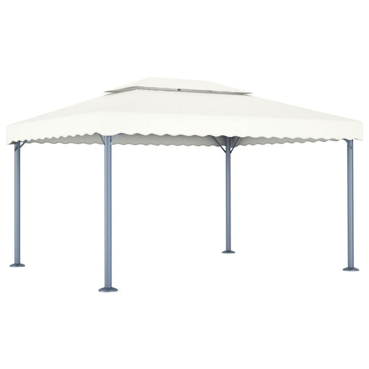Pavillon 400 x 300 cm Creme Aluminium - Pazzar.ch
