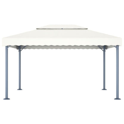 Pavillon 400 x 300 cm Creme Aluminium - Pazzar.ch