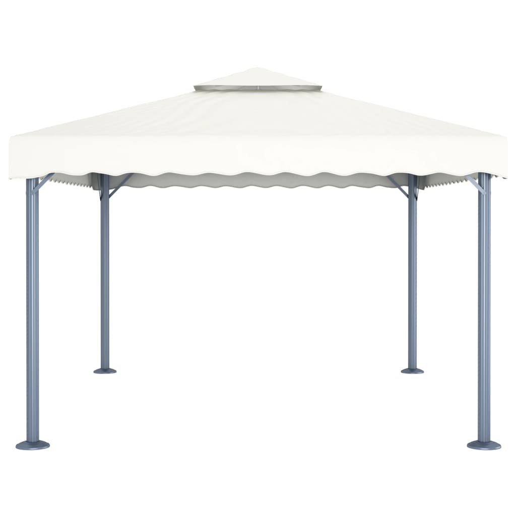 Pavillon 400 x 300 cm Creme Aluminium - Pazzar.ch