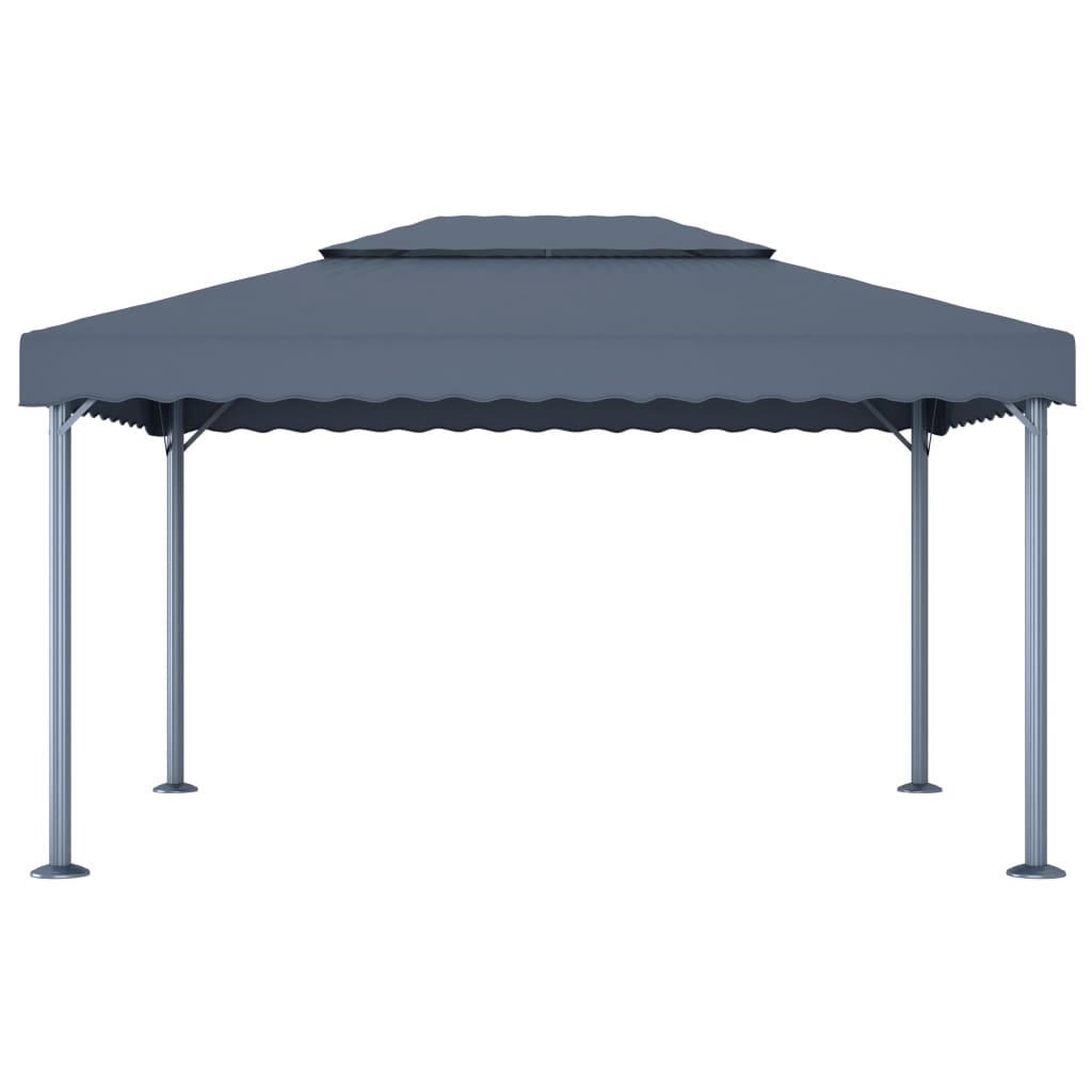 Pavillon 400 x 300 cm Anthrazit Aluminium - Pazzar.ch