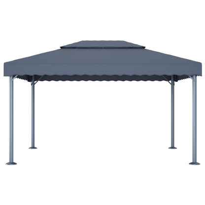 Pavillon 400 x 300 cm Anthrazit Aluminium - Pazzar.ch
