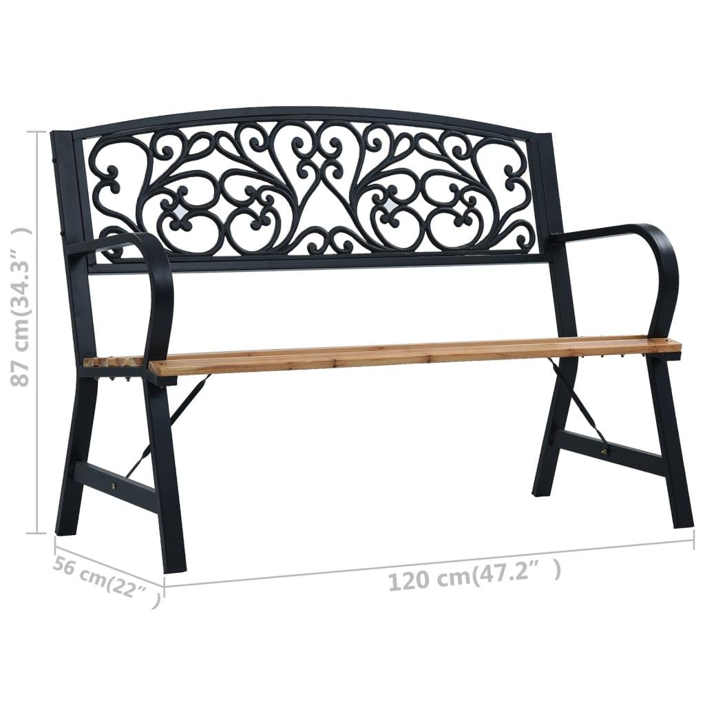 Gartenbank 120 cm Holz - Pazzar.ch