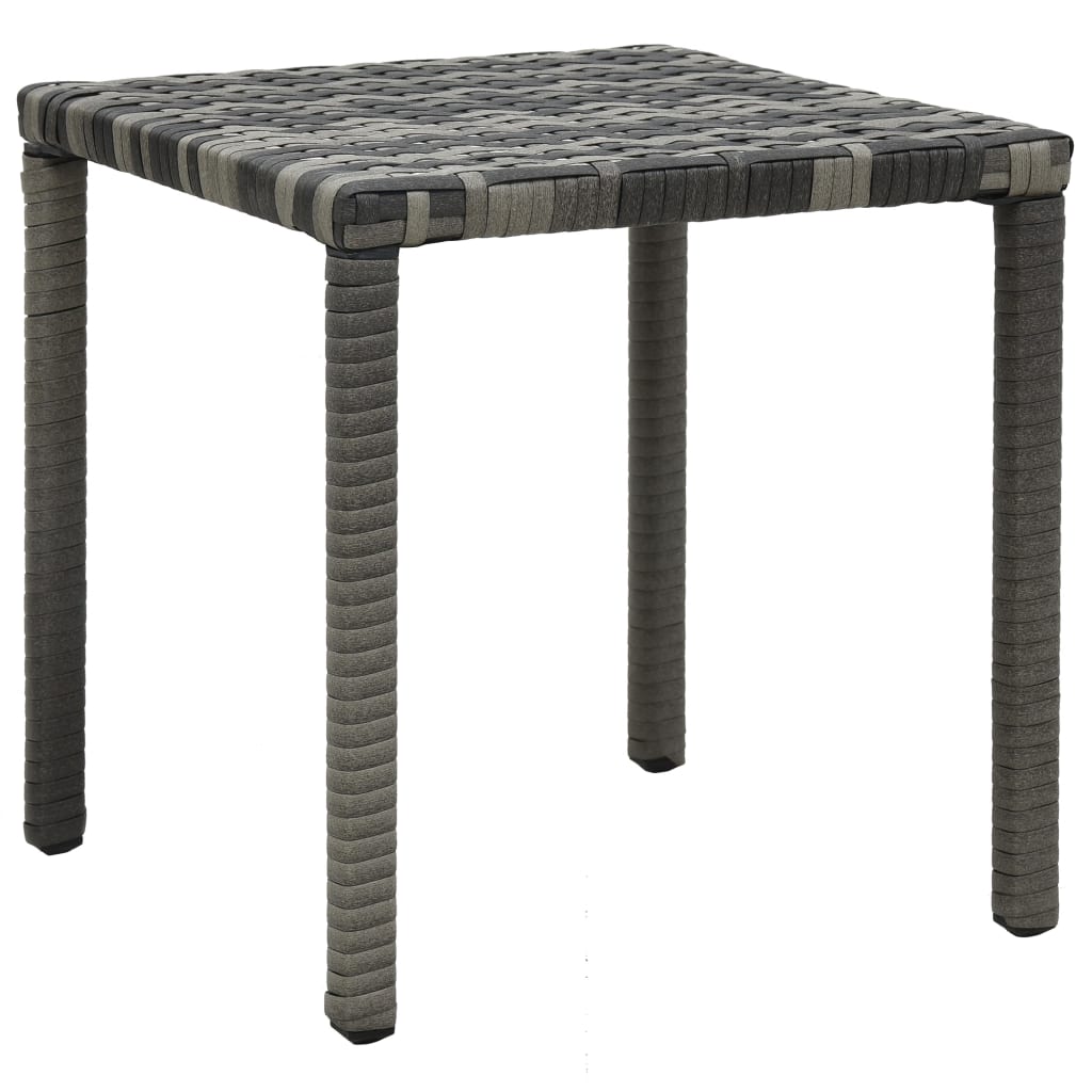 Sonnenliegen mit Tisch Poly Rattan Anthrazit - Pazzar.ch