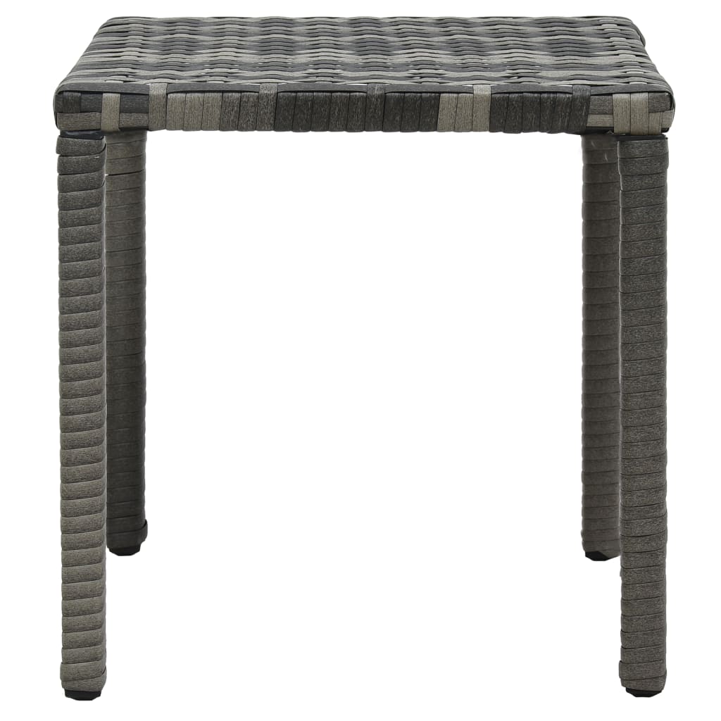 Sonnenliegen mit Tisch Poly Rattan Anthrazit - Pazzar.ch