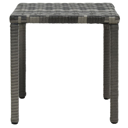 Sonnenliegen mit Tisch Poly Rattan Anthrazit - Pazzar.ch