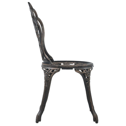 3-tlg. Bistro-Set Aluminiumguss - Pazzar.ch