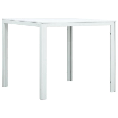 Couchtisch Weiß 78x78x74 cm HDPE Holzoptik - Pazzar.ch