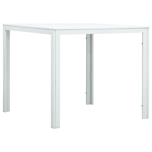 Couchtisch Weiß 78x78x74 cm HDPE Holzoptik - Pazzar.ch