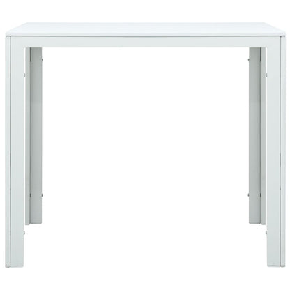 Couchtisch Weiß 78x78x74 cm HDPE Holzoptik - Pazzar.ch