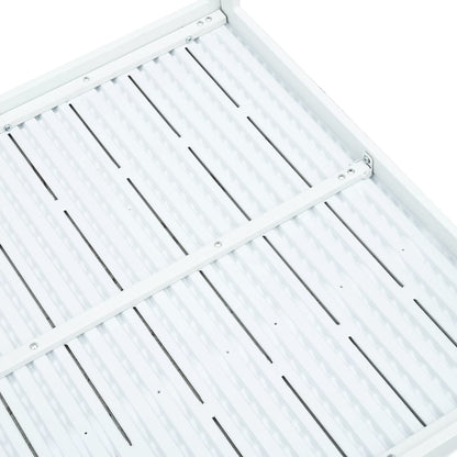 Couchtisch Weiß 78x78x74 cm HDPE Holzoptik - Pazzar.ch