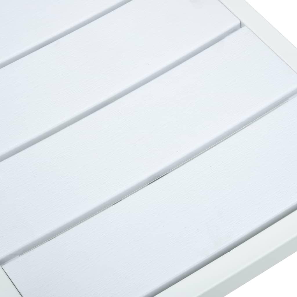 Gartenstühle 4 Stk. Weiß HDPE Holz-Optik - Pazzar.ch