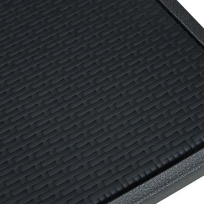 Gartenstühle 2 Stk. Schwarz Kunststoff Rattan-Optik - Pazzar.ch