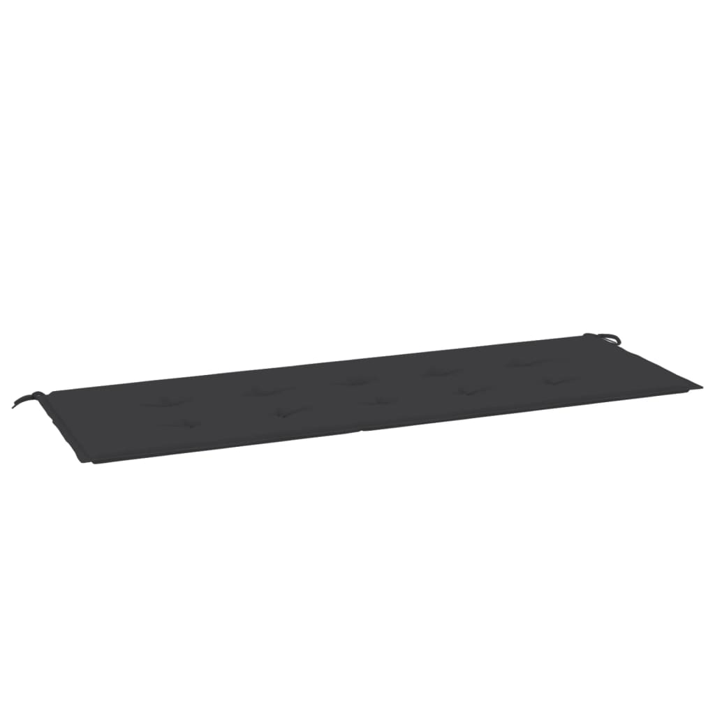 Gartenbank-Auflage Schwarz 150x50x4 cm Oxford-Gewebe