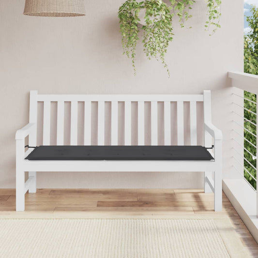 Gartenbank-Auflage Schwarz 150x50x3 cm Oxford-Gewebe - Pazzar.ch
