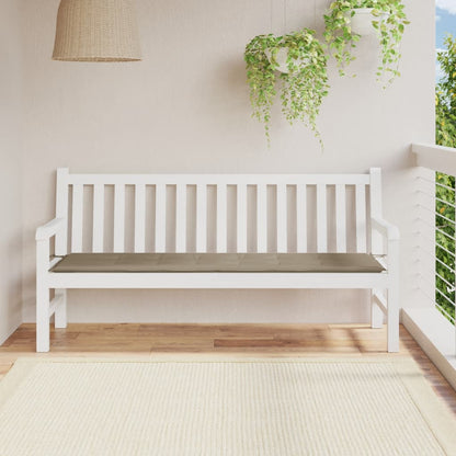 Gartenbank-Auflage Taupe 180x50x3 cm Oxford-Gewebe - Pazzar.ch