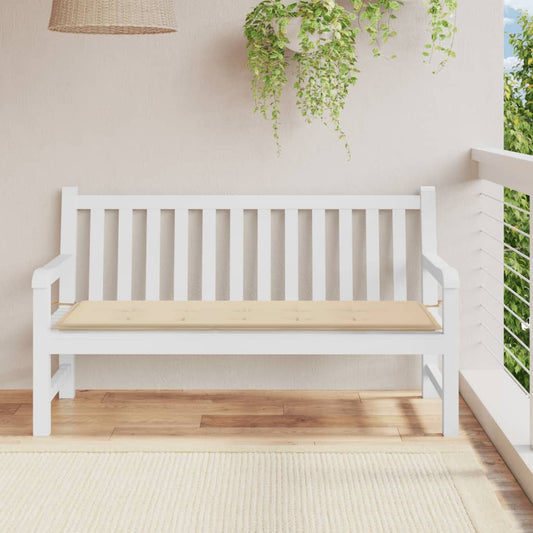 Gartenbank-Auflage Beige 150x50x3 cm Oxford-Gewebe - Pazzar.ch