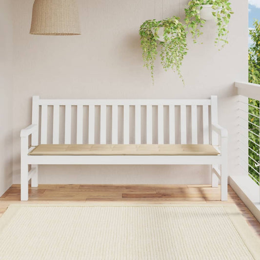 Gartenbank-Auflage Beige 180x50x3 cm Oxford-Gewebe - Pazzar.ch