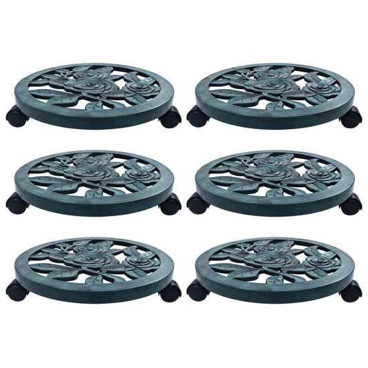 Pflanzenroller 6 Stk. Grün 38 cm Kunststoff - Pazzar.ch