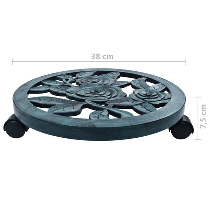 Pflanzenroller 6 Stk. Grün 38 cm Kunststoff - Pazzar.ch