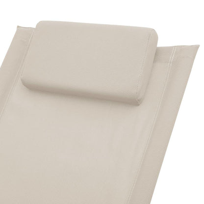 Kinder-Sonnenliege Stahl Creme - Pazzar.ch