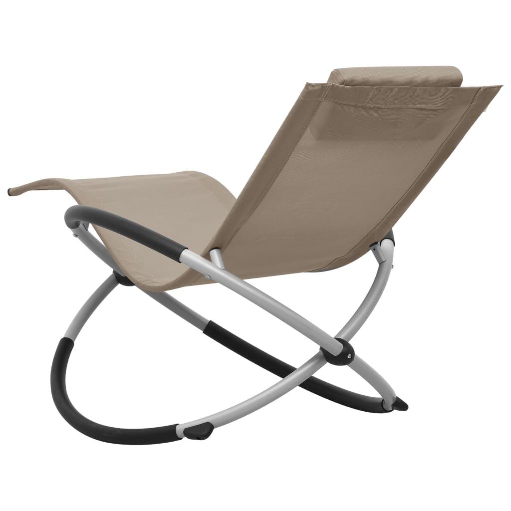 Kinder-Sonnenliege Stahl Taupe - Pazzar.ch