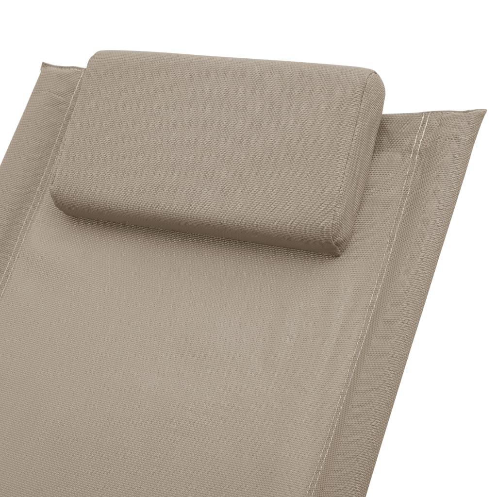 Kinder-Sonnenliege Stahl Taupe - Pazzar.ch