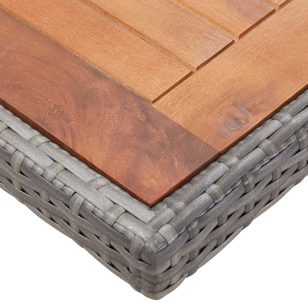 13-tlg. Garten-Essgruppe mit Kissen Poly Rattan Anthrazit - Pazzar.ch