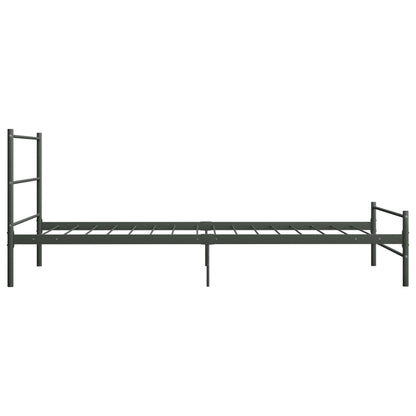 Bettgestell Grau Metall 100 × 200 cm - Pazzar.ch