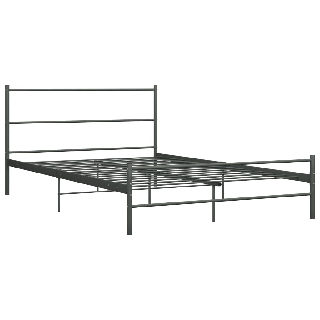 Bettgestell Grau Metall 120x200 cm - Pazzar.ch
