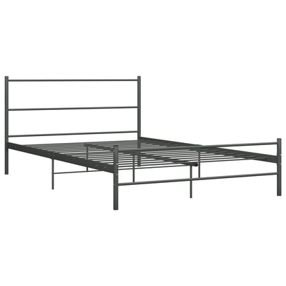 Bettgestell Grau Metall 120x200 cm - Pazzar.ch