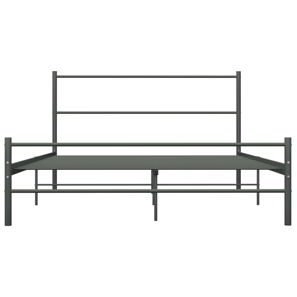 Bettgestell Grau Metall 120x200 cm - Pazzar.ch