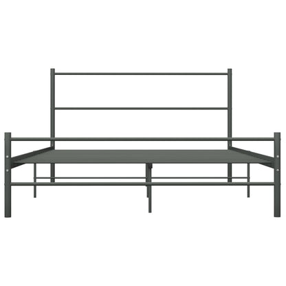 Bettgestell Grau Metall 120x200 cm - Pazzar.ch