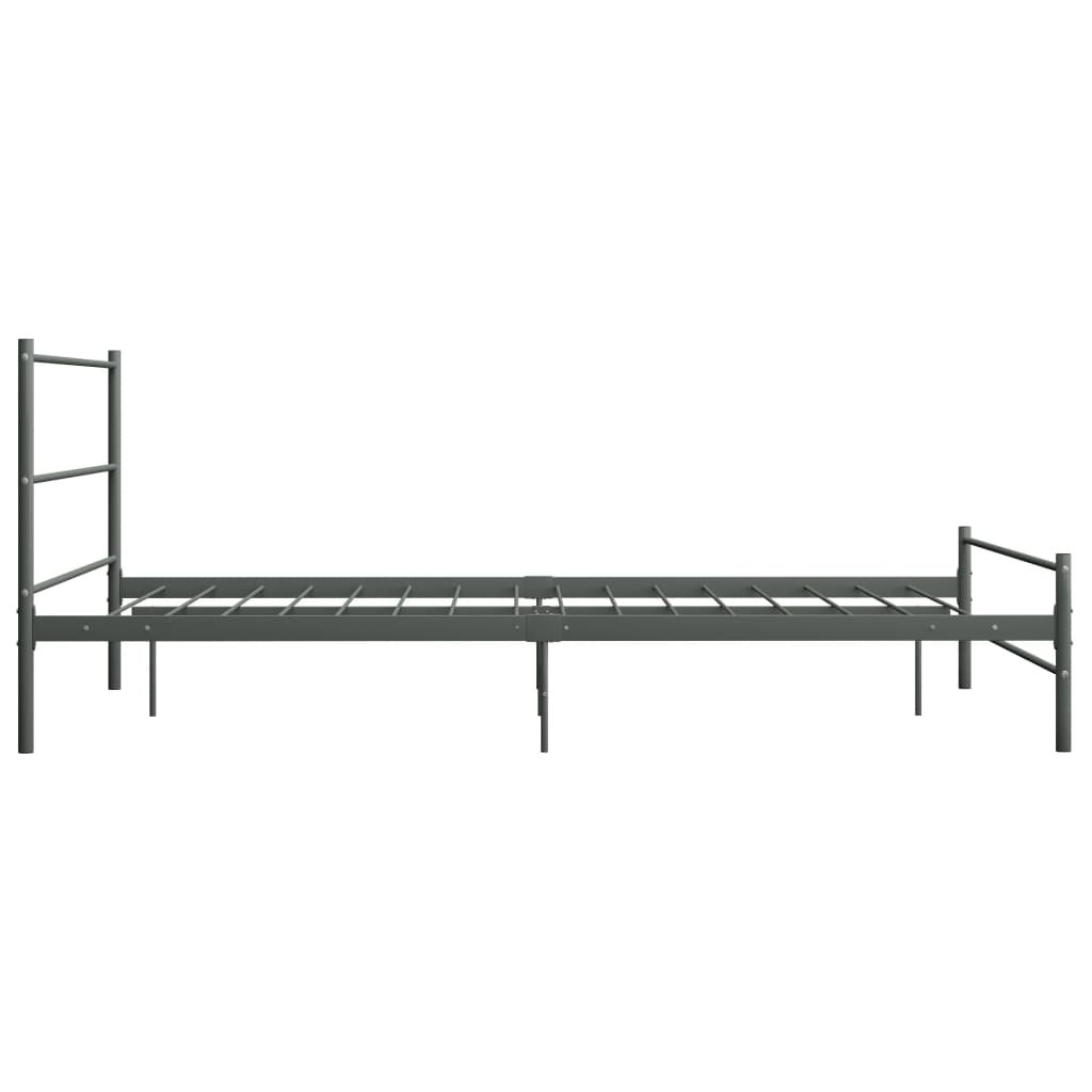 Bettgestell Grau Metall 120x200 cm - Pazzar.ch