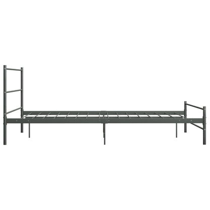 Bettgestell Grau Metall 120x200 cm - Pazzar.ch