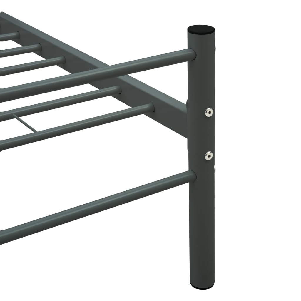 Bettgestell Grau Metall 120x200 cm - Pazzar.ch