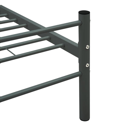 Bettgestell Grau Metall 120x200 cm - Pazzar.ch