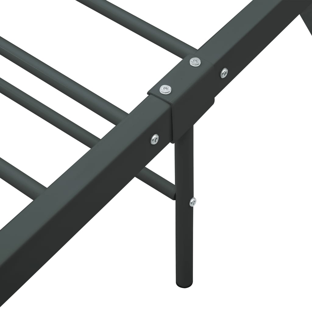 Bettgestell Grau Metall 120x200 cm - Pazzar.ch