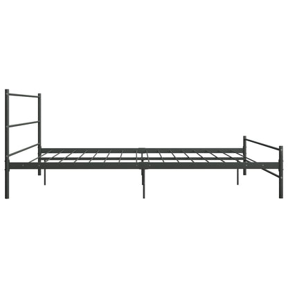 Bettgestell Grau Metall 200×200 cm - Pazzar.ch