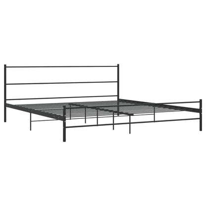 Bettgestell Schwarz Metall 180×200 cm - Pazzar.ch