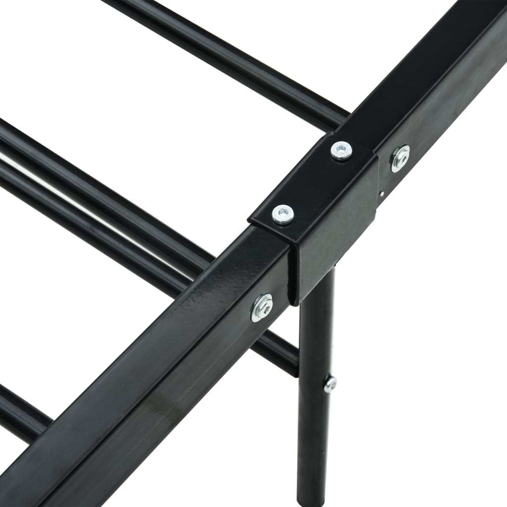 Bettgestell Schwarz Metall 180×200 cm - Pazzar.ch