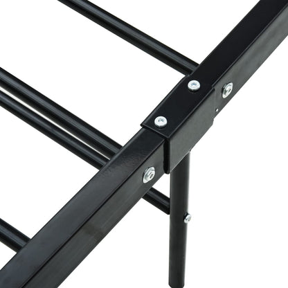 Bettgestell Schwarz Metall 100 × 200 cm - Pazzar.ch