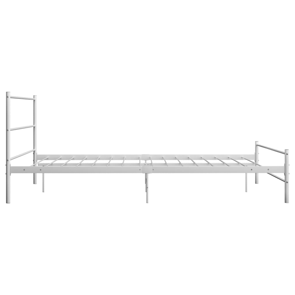 Bettgestell Weiß Metall 120x200 cm - Pazzar.ch