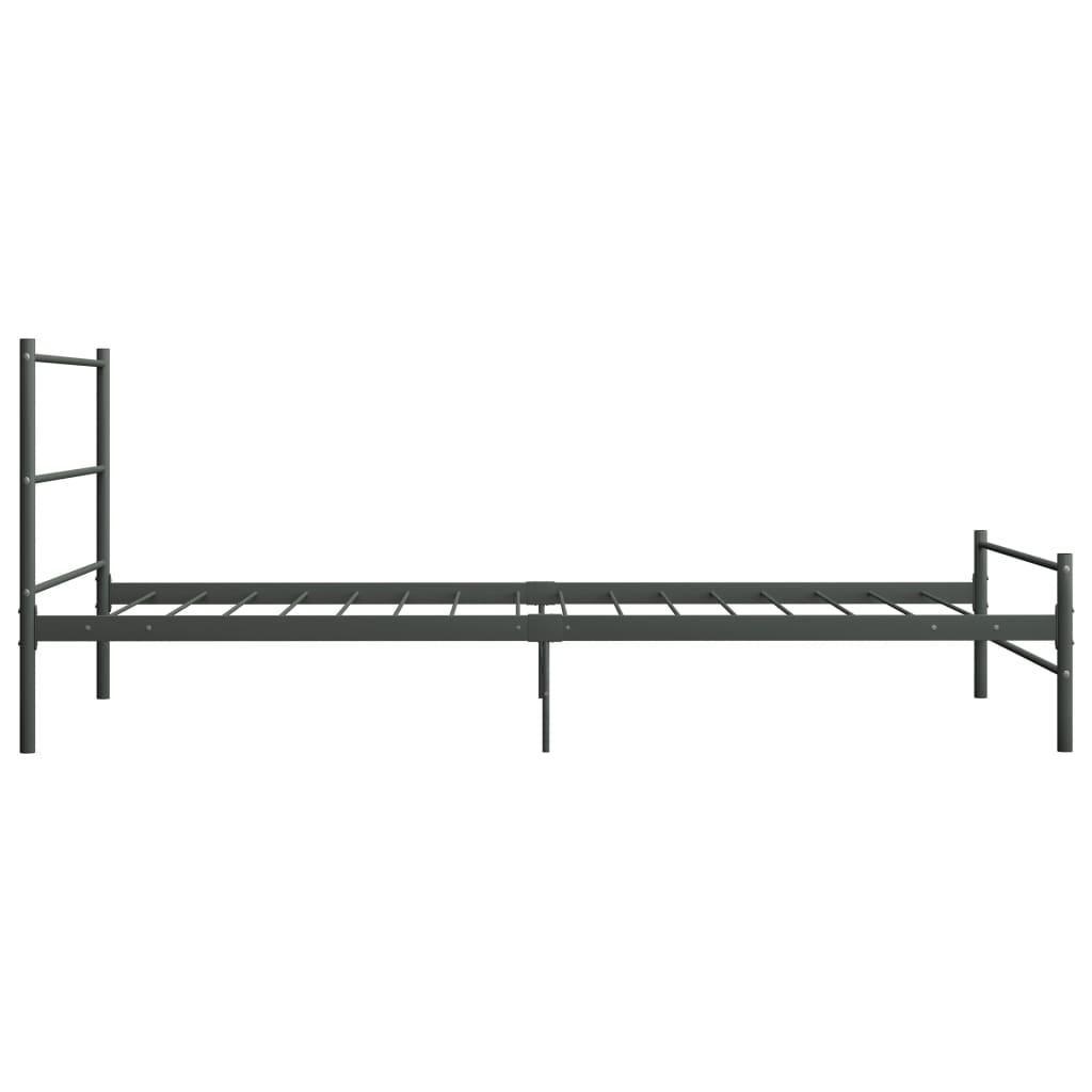 Bettgestell Grau Metall 90×200 cm - Pazzar.ch