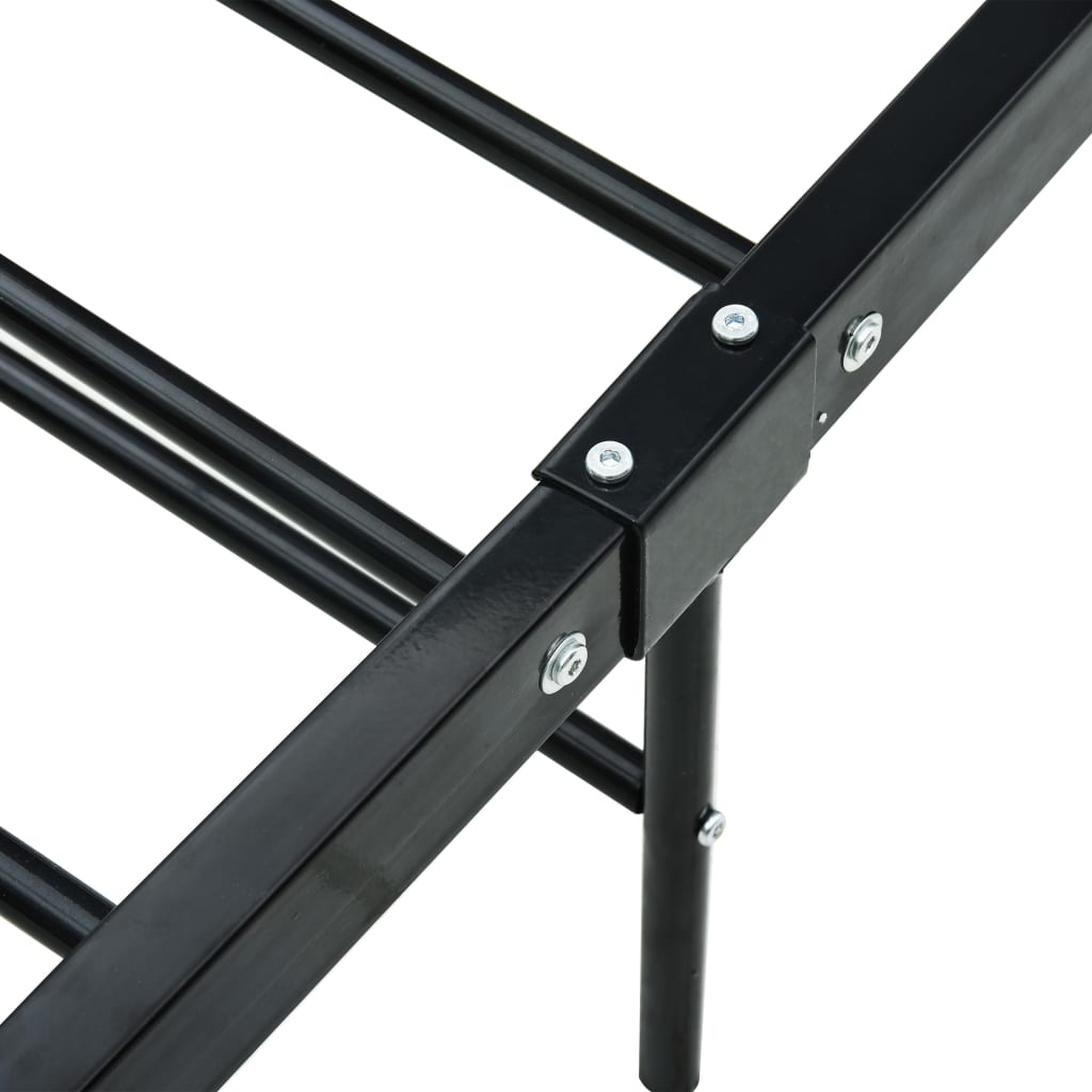 Bettgestell Schwarz Metall 90×200 cm - Pazzar.ch