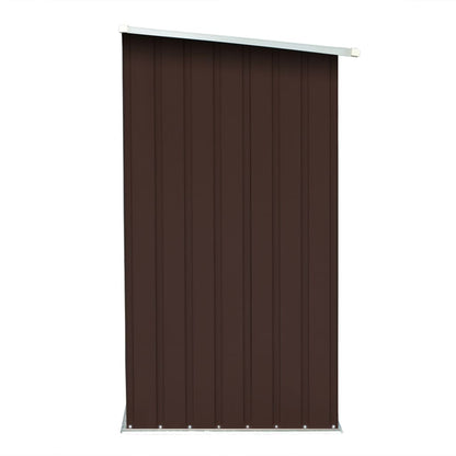 Brennholzlager Verzinkter Stahl 163 x 83 x 154 cm Braun - Pazzar.ch