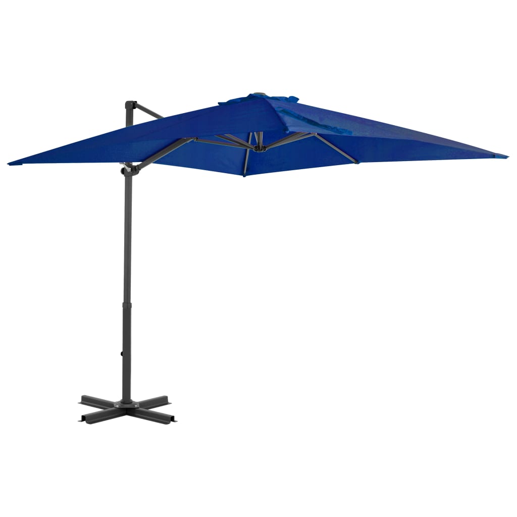 Ampelschirm mit Aluminium-Mast Azurblau 250x250 cm - Pazzar.ch